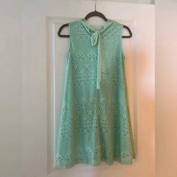 Anna Grace - Lace Dress - S - Mint Green - Picture 3 of 5